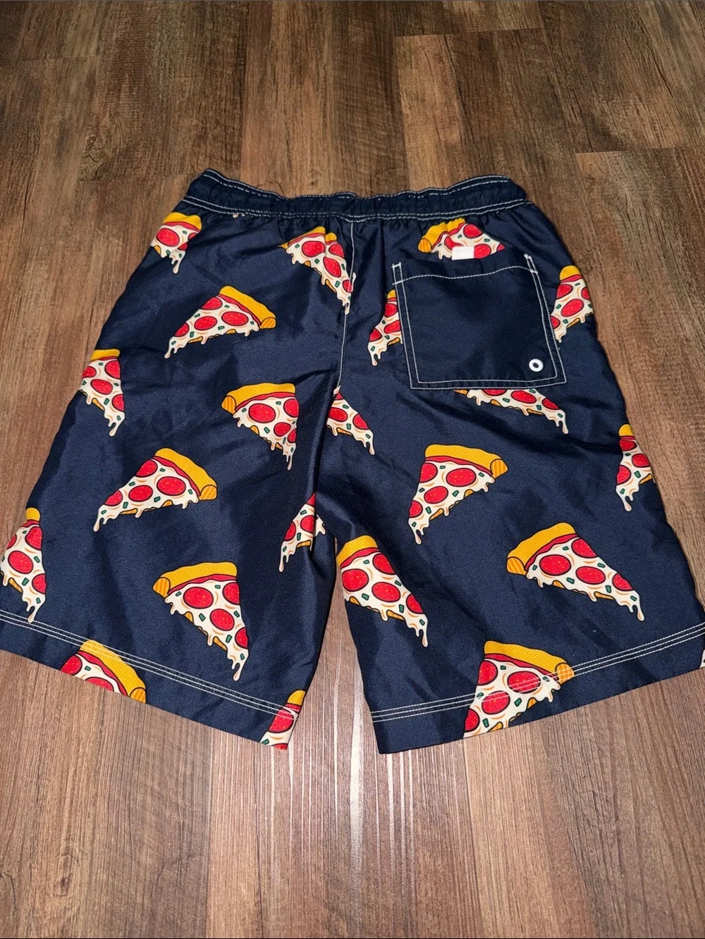 Boys Gymboree Pizza Rashguard Swim Set size XL (14) Like New Condition
